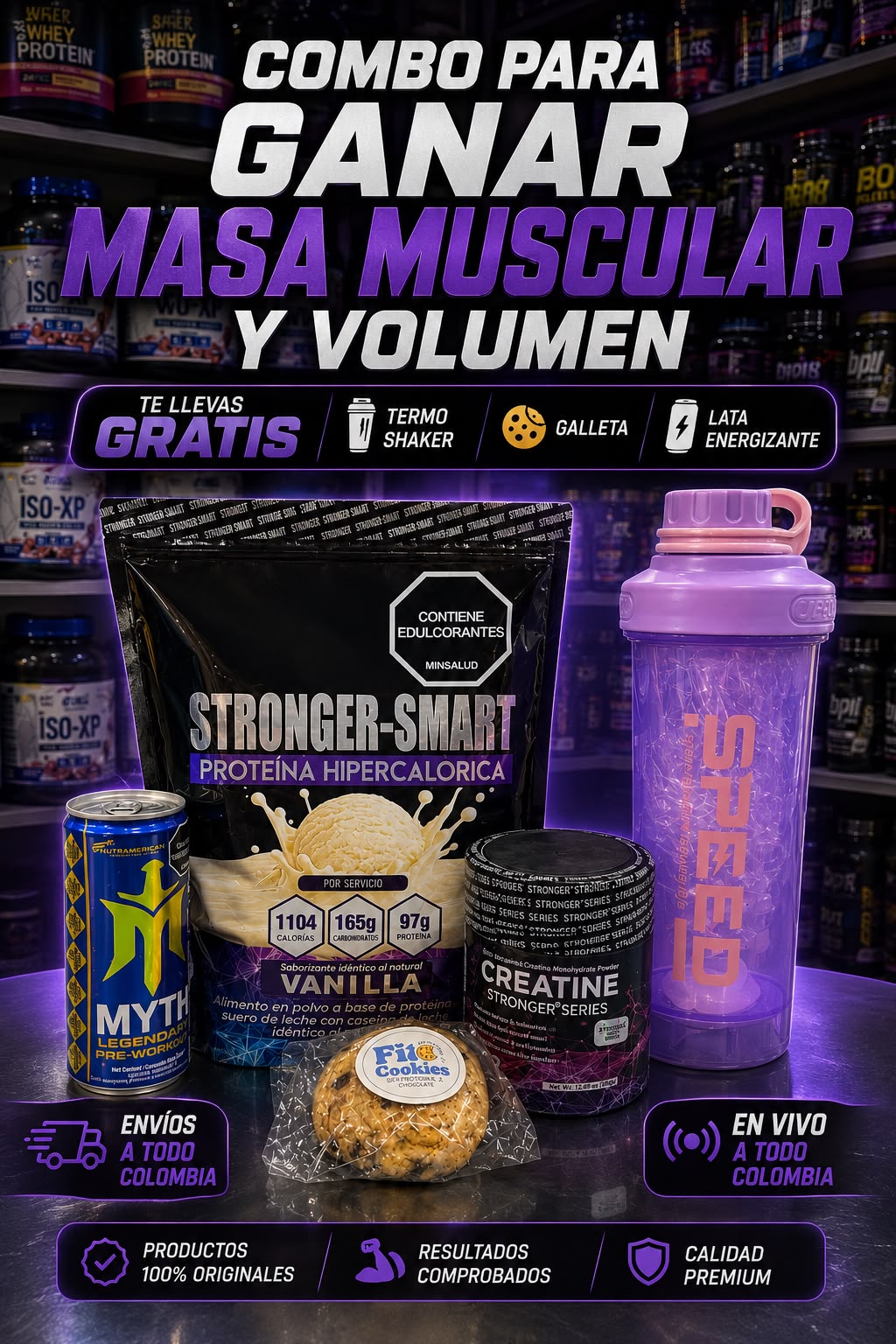 Combo Masa Muscular y Volumen