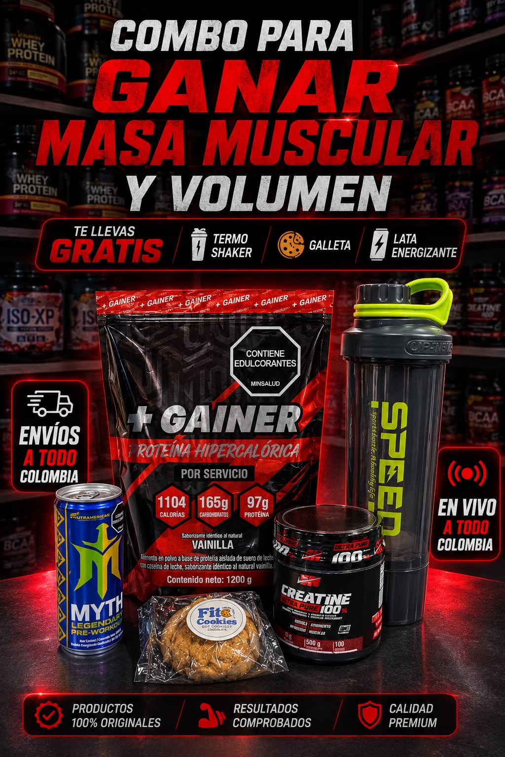 Combo Volumen Gainer