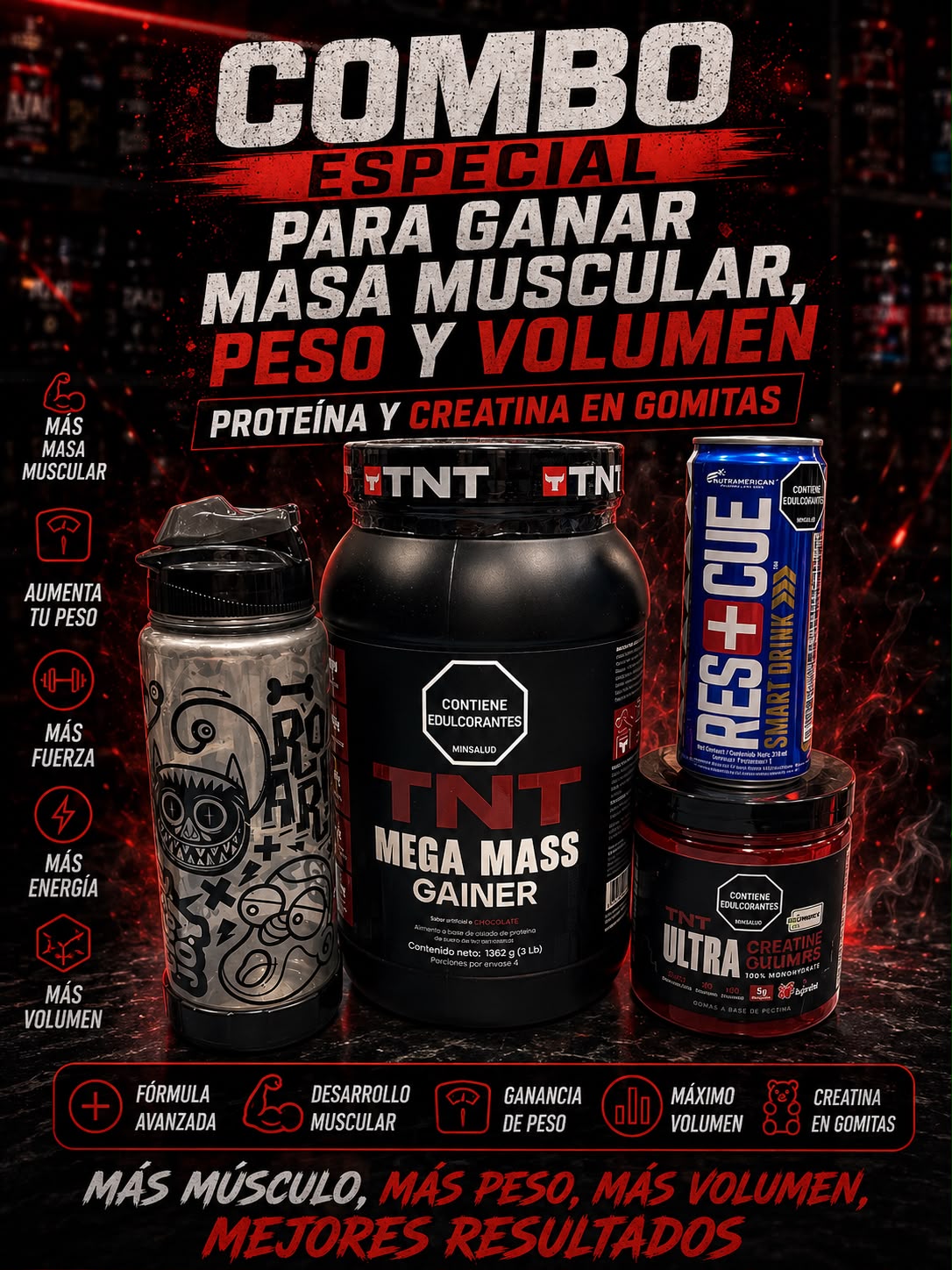 Combo Mega Mass Gomitas