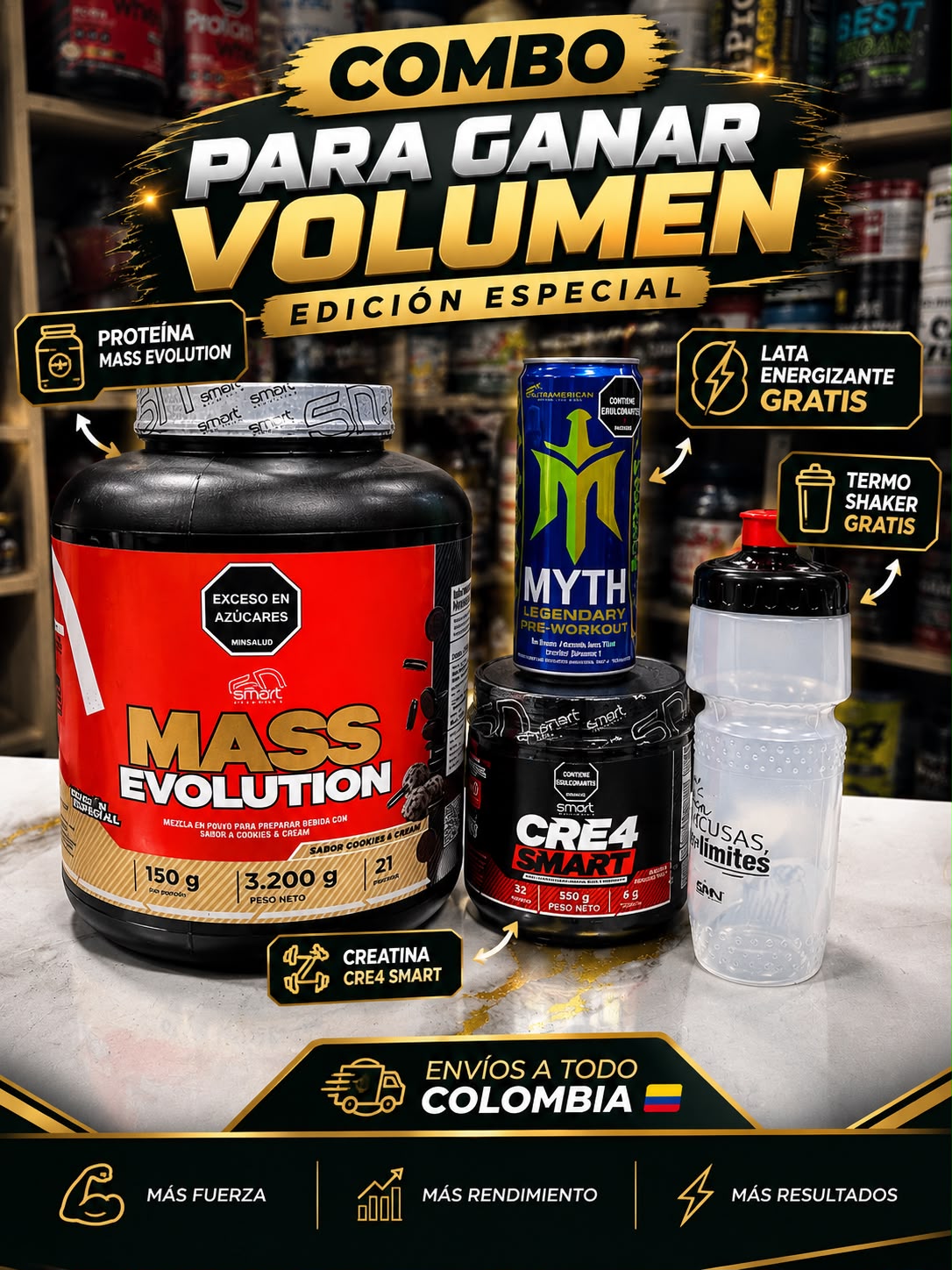 Combo para Ganar Volumen · Mass Evolution