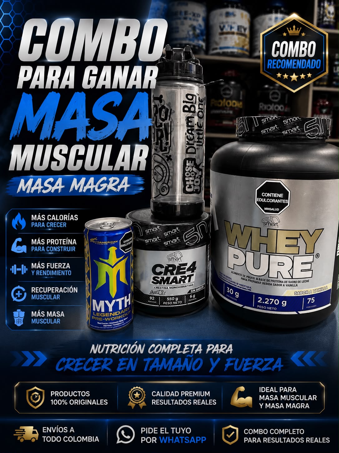 Combo Whey Pure Masa Magra