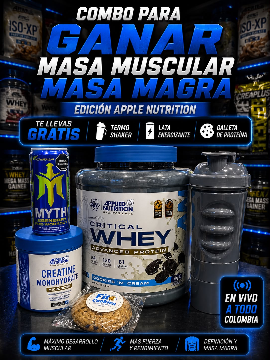 Combo Critical Whey Cookies