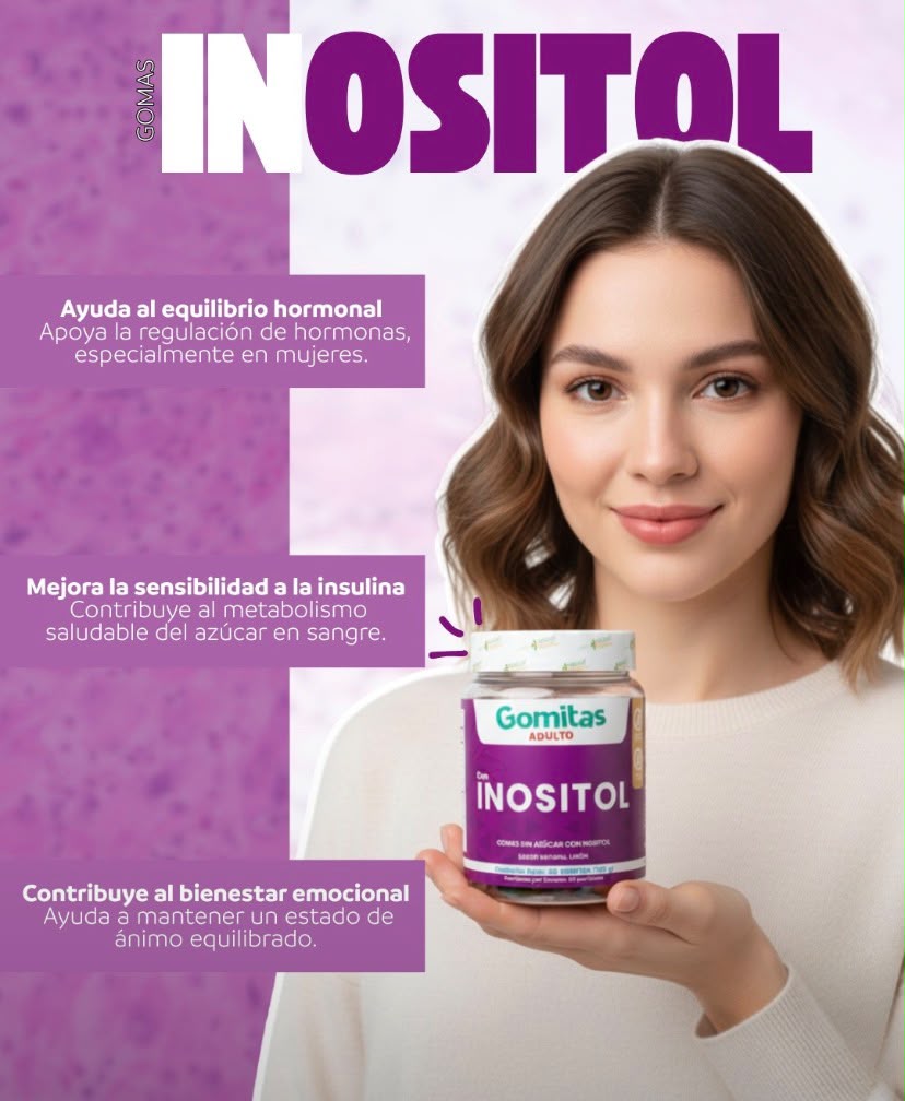 Gomitas Adulto con Inositol, sin azúcar – 60 gomitas