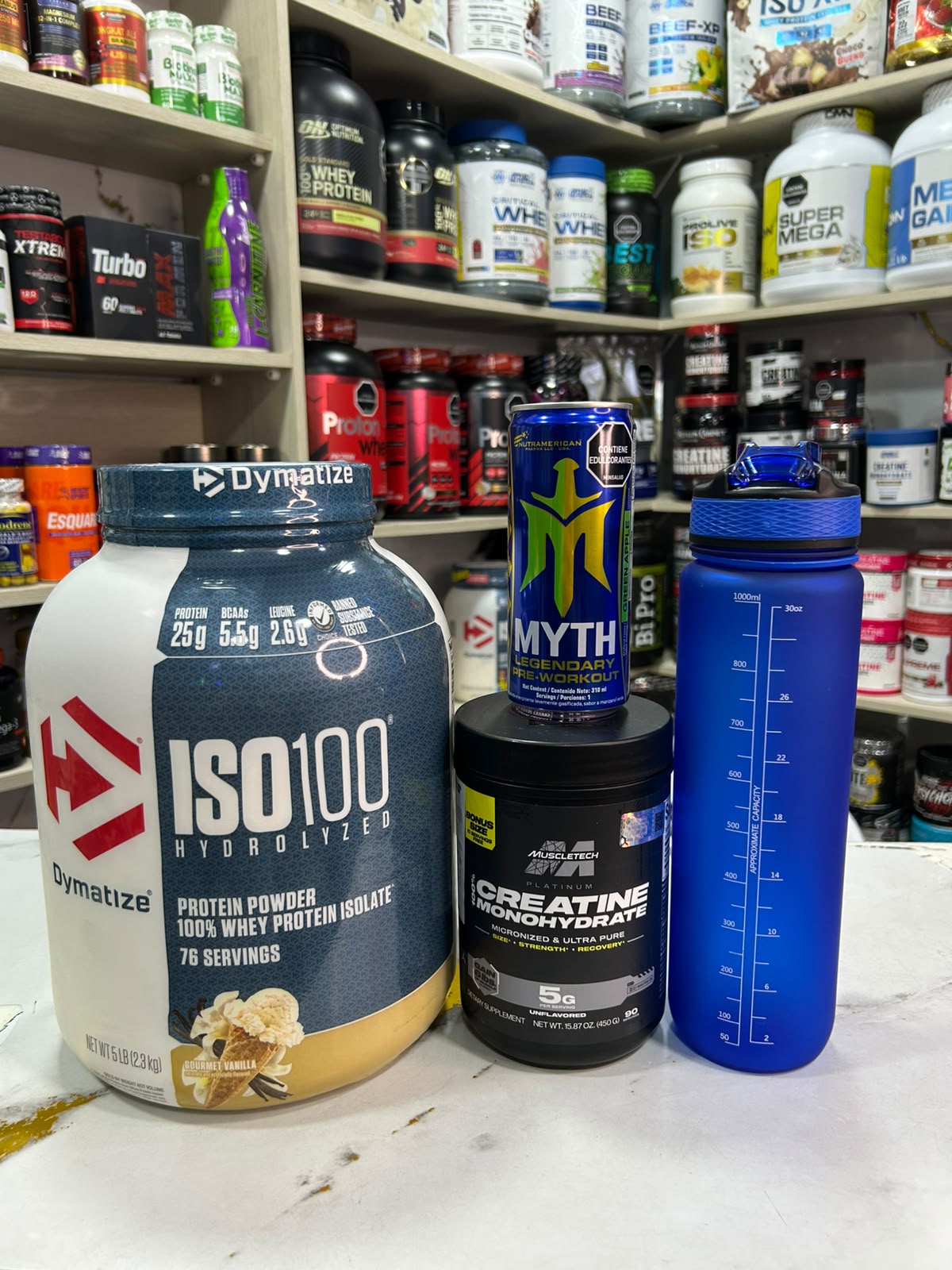 Combo Especial · Dymatize ISO100 5 lb y Creatina Platinum