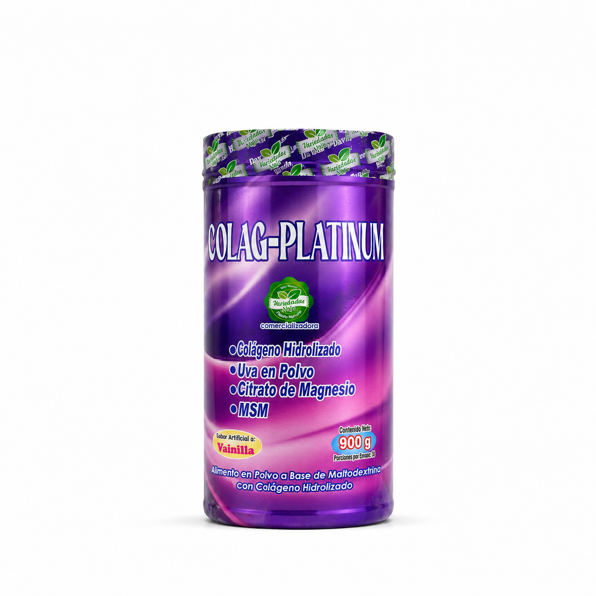 Colag-Platinum Colágeno Hidrolizado con MSM 900 g – Vainilla
