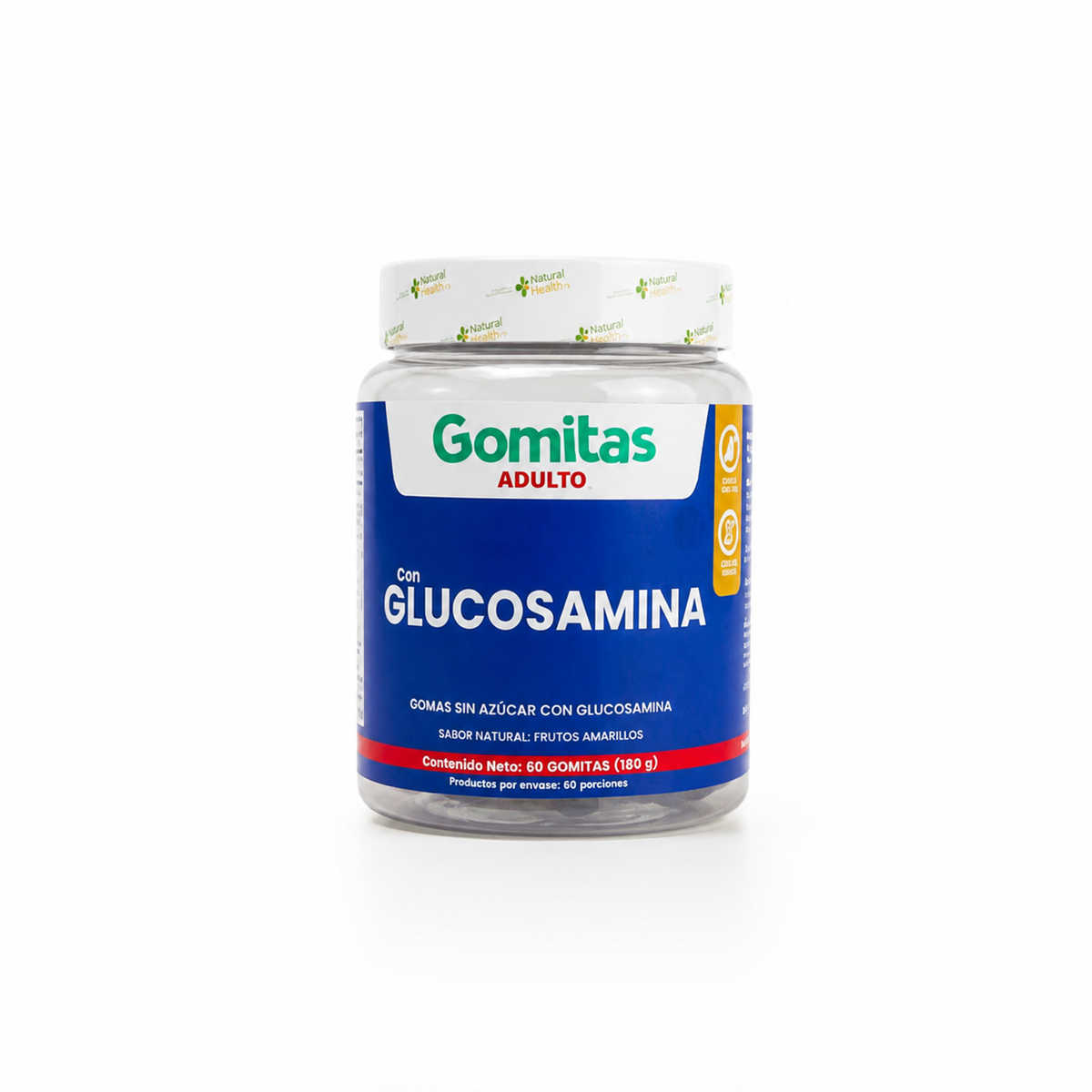 Gomitas Adulto con Glucosamina, sin azúcar – 60 gomitas