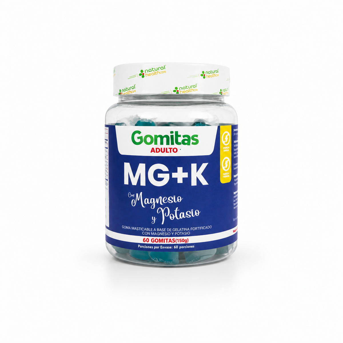Gomitas Adulto MG+K con Magnesio y Potasio – 60 gomitas