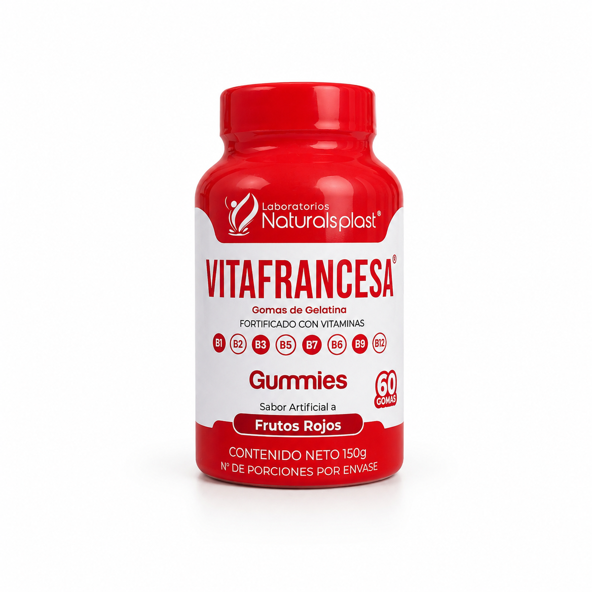 Naturalsplast Vitafrancesa Complejo B – 60 gomas