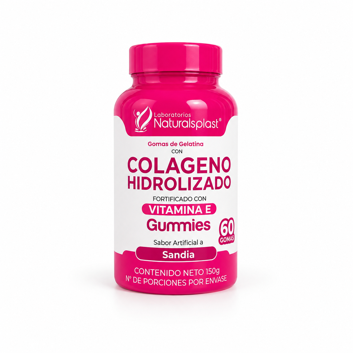 Naturalsplast Colágeno Hidrolizado con Vitamina E – 60 gomas
