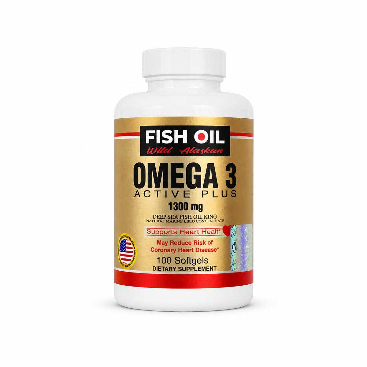 Omega 3 Active Plus Wild Alaskan 1300 mg – Fish Oil