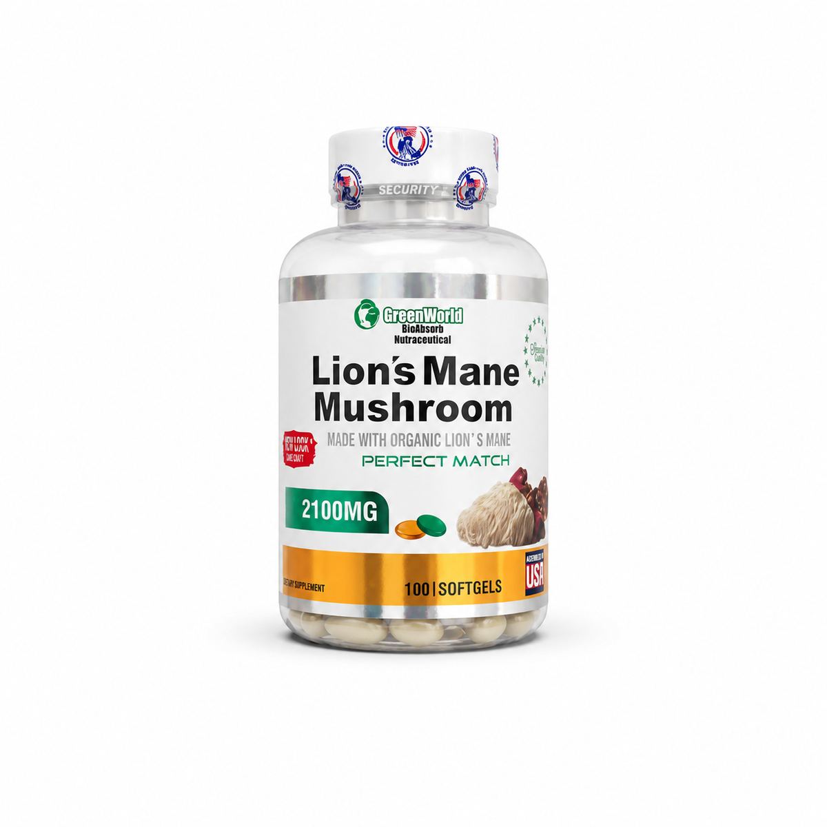 Lion's Mane Mushroom 2100 mg – GreenWorld