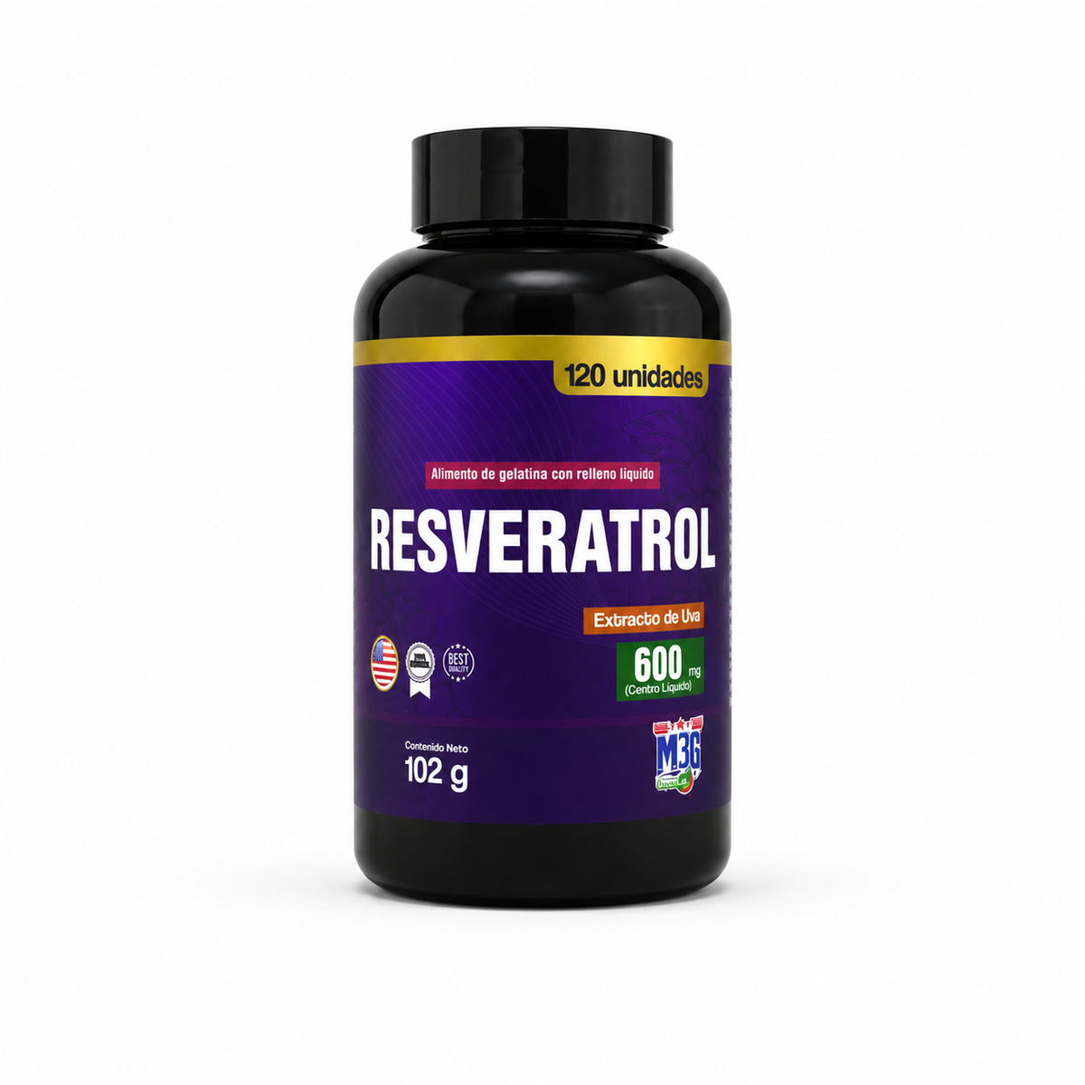 Resveratrol Extracto de Uva 600 mg – M3G
