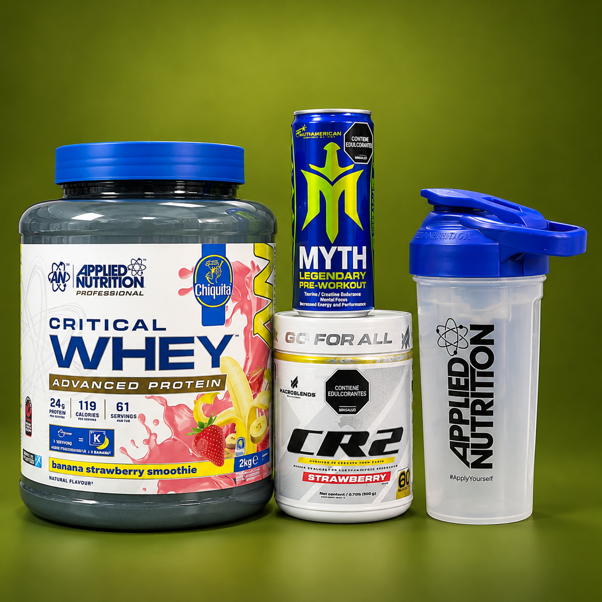 Combo Especial · Critical Whey 2 kg Banana Fresa y CR2