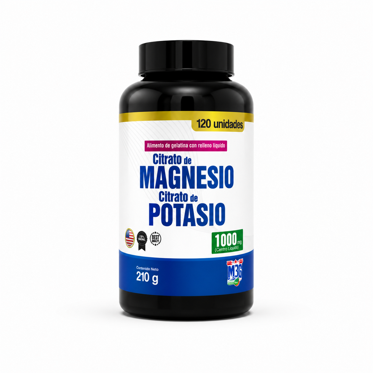 Citrato de Magnesio + Citrato de Potasio 1000 mg – M3G