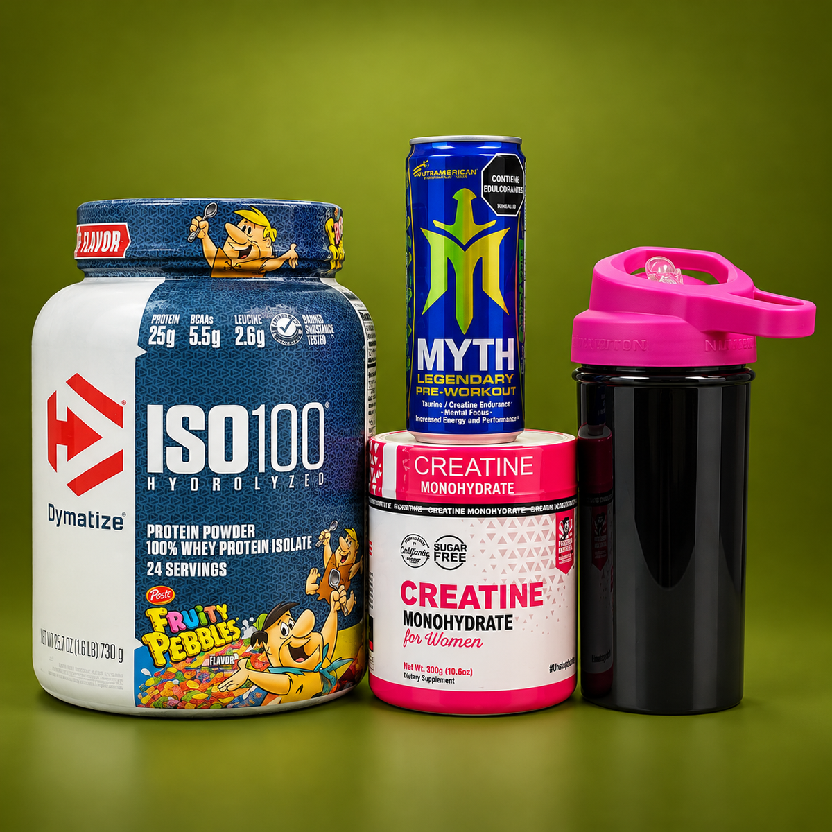 Combo Especial · Dymatize ISO100 Fruity Pebbles y Creatina para Mujer