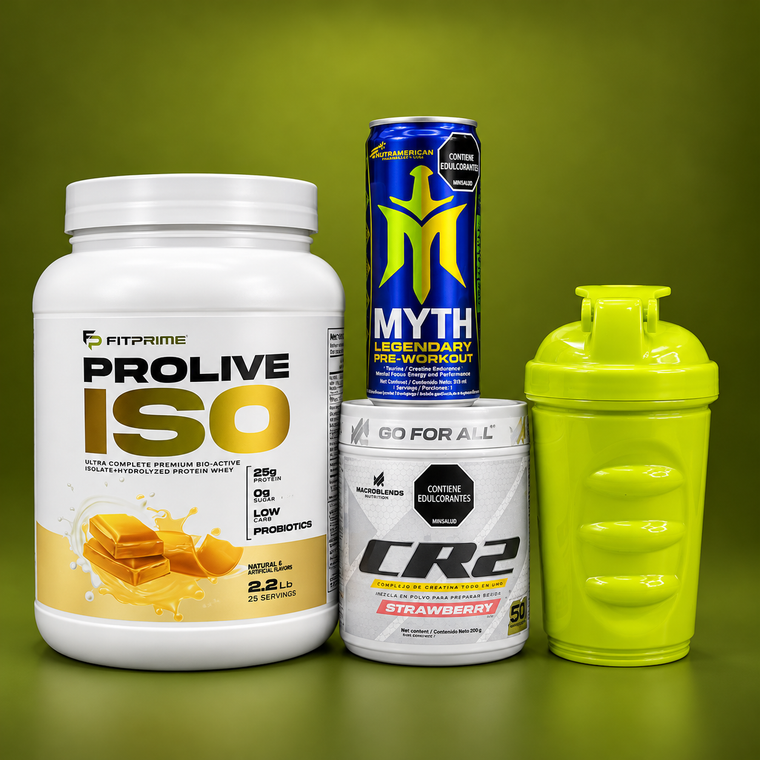 Combo Especial · Prolive ISO White Chocolate y CR2