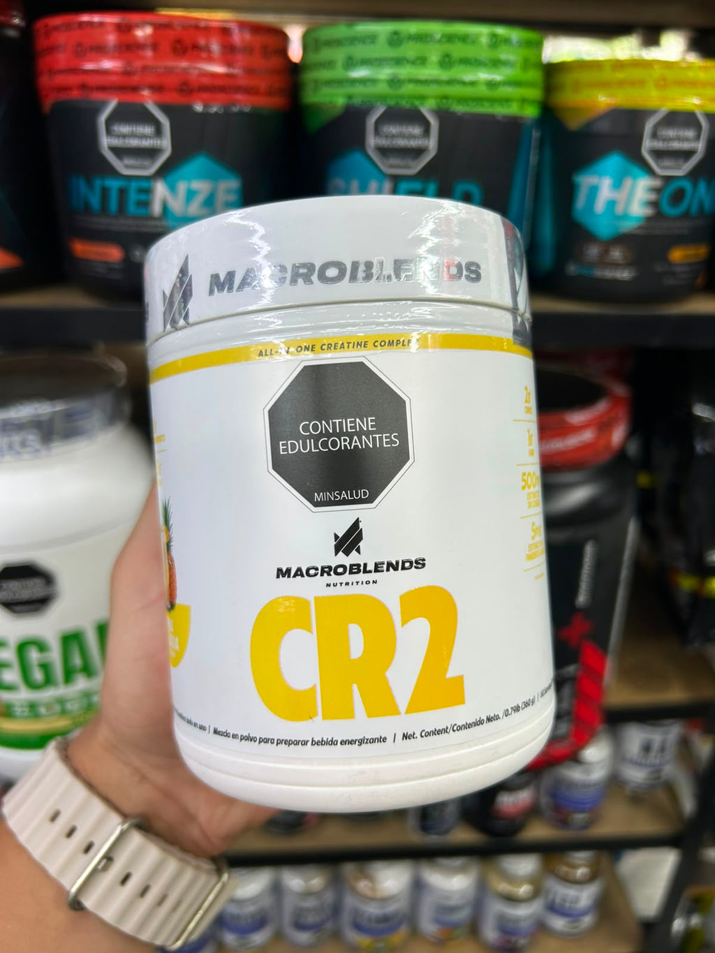 Pre Entreno CR2 con sabor Macroblends