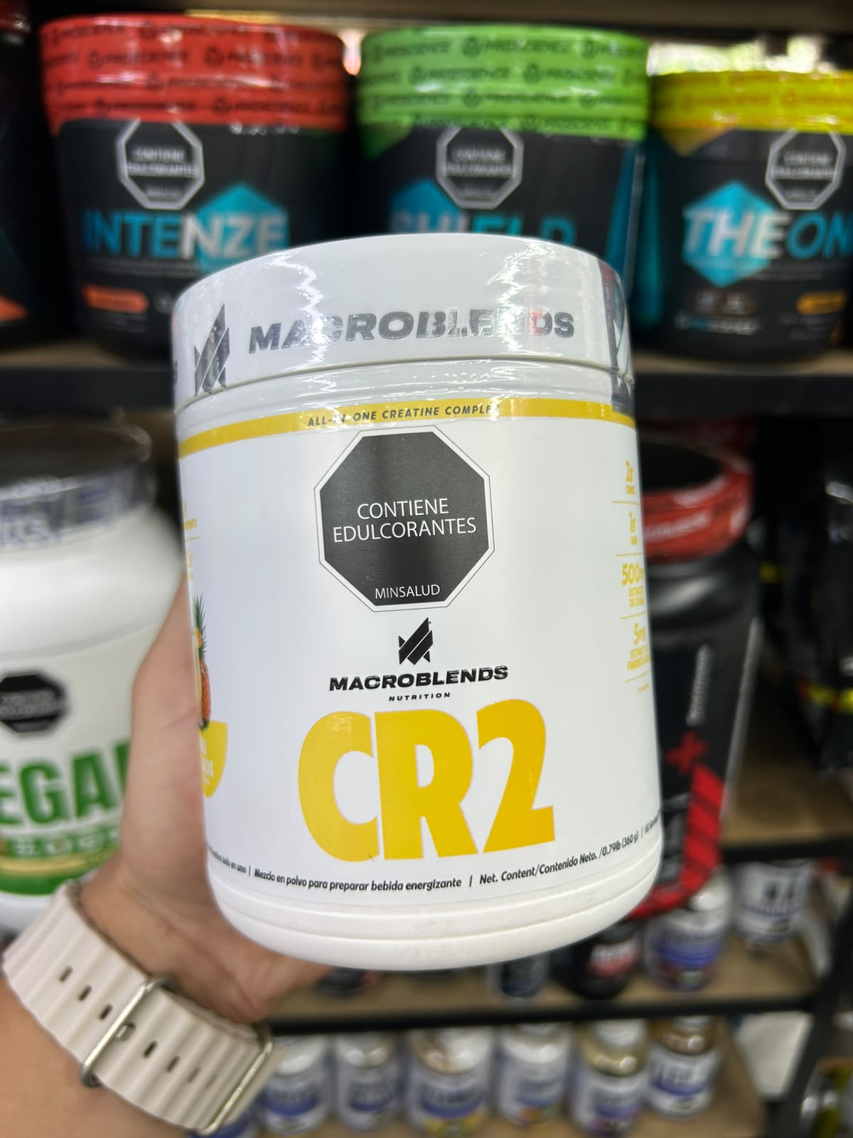 Pre Entreno CR2 con sabor Macroblends