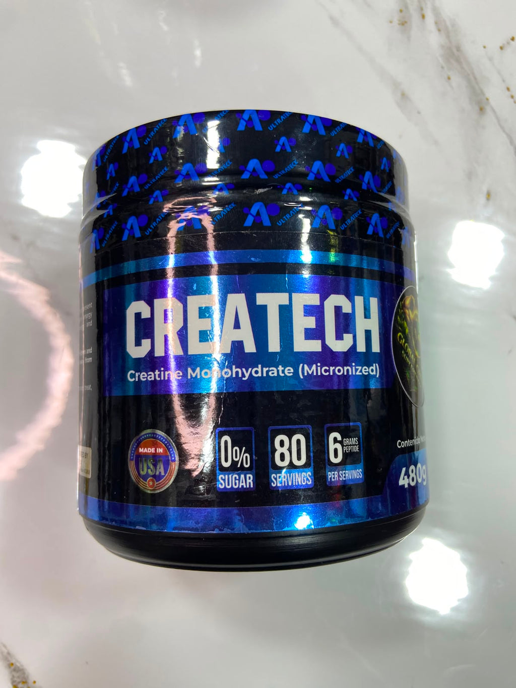 Creatina Monohidratada Micronizada Createch Ultrateck 480 g