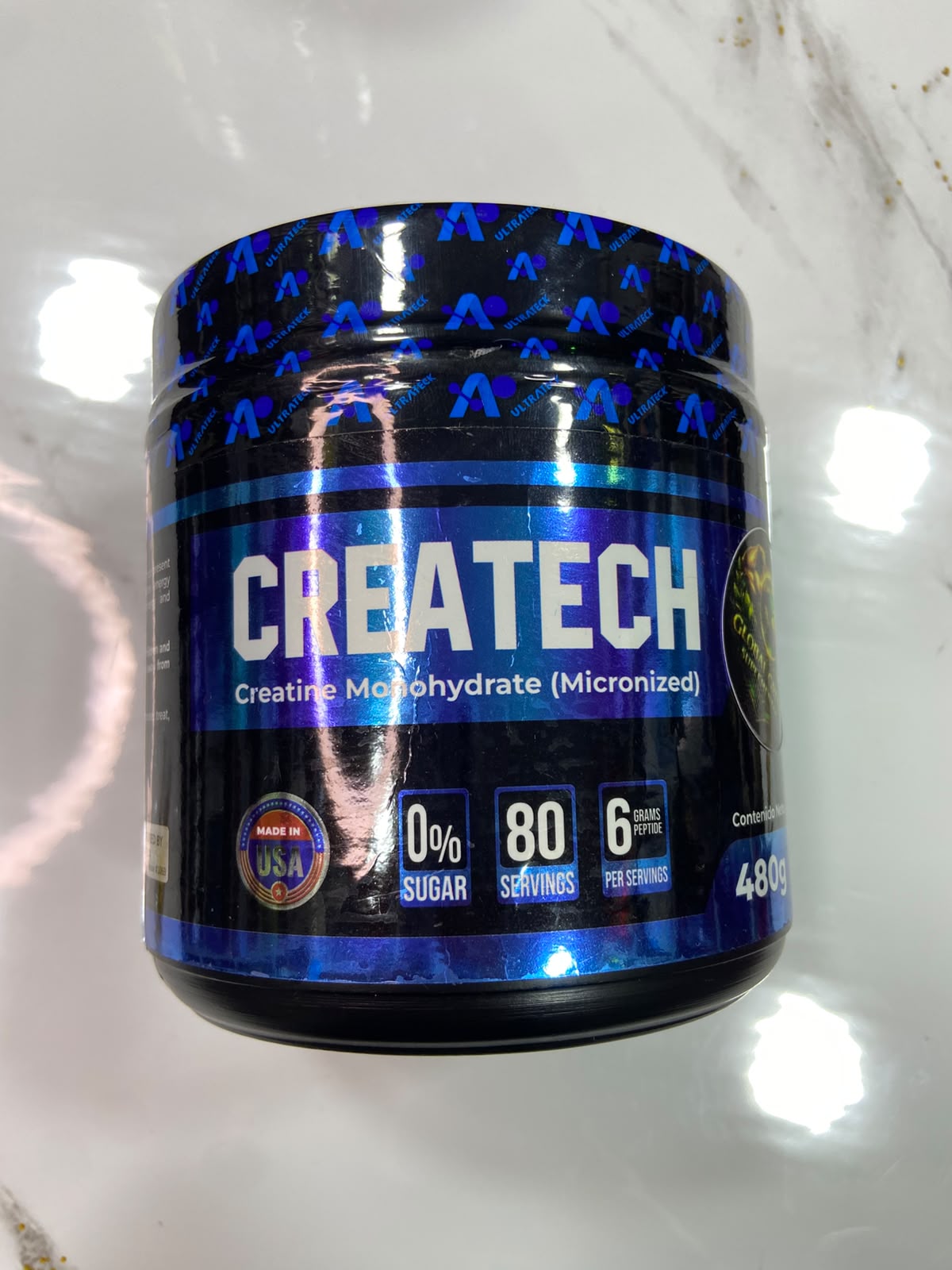Creatina Monohidratada Micronizada Createch Ultrateck 480 g